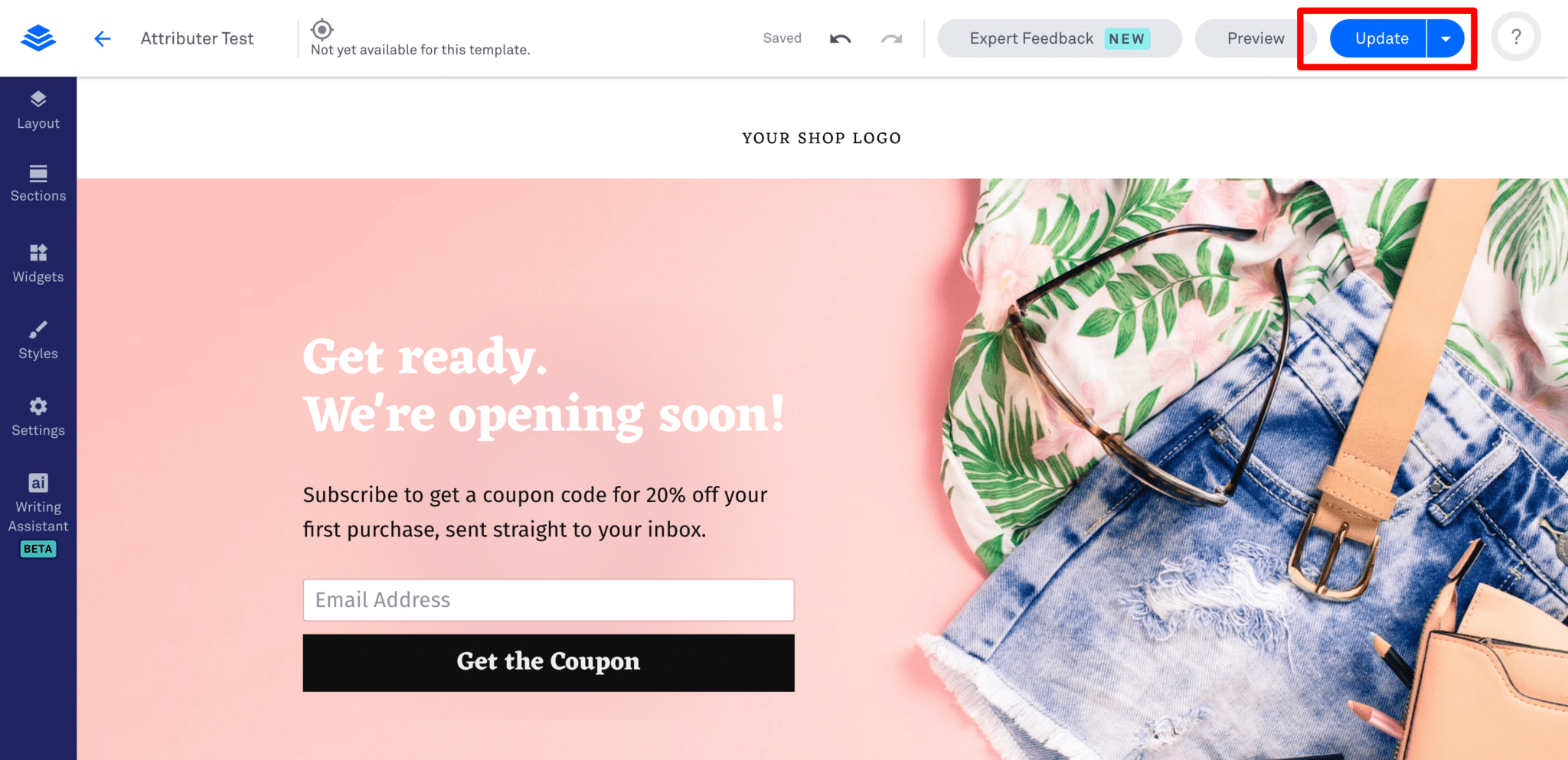 The Leadpages Analytics settings with code pasted into the Head Section Tracking Code box
